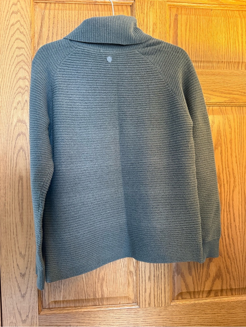 Kuhl Women's Cowl Neck Sweater in Slate Blue Green - Picture 2 of 3
